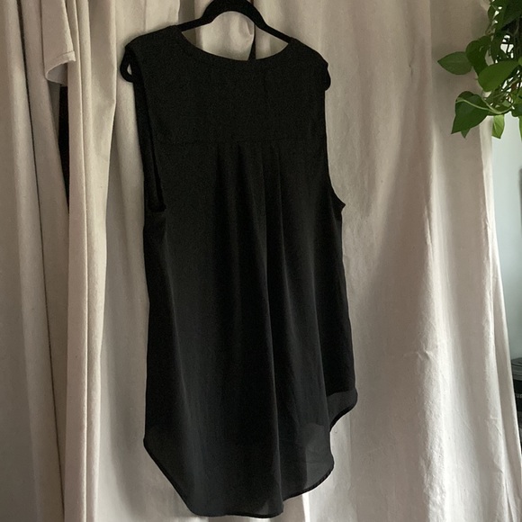 Torrid Black high-low tank-top blouse size 1 - Picture 5 of 7